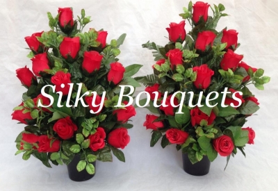 Red Roses Funeral Tribute