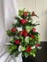 Flat Back All Rose Pot With 2 Robins 2