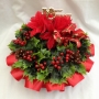 Wreath Xmas Decor Red Green