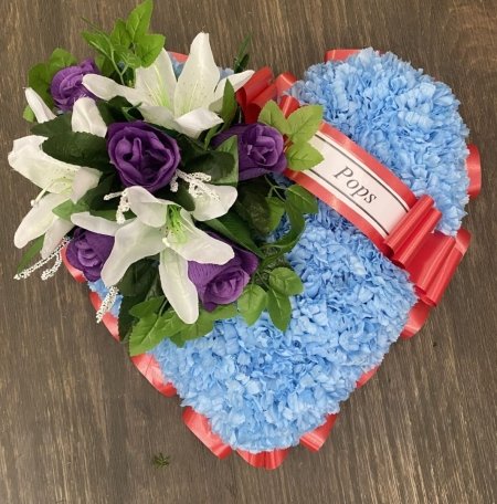 Blue Red Purple Heart