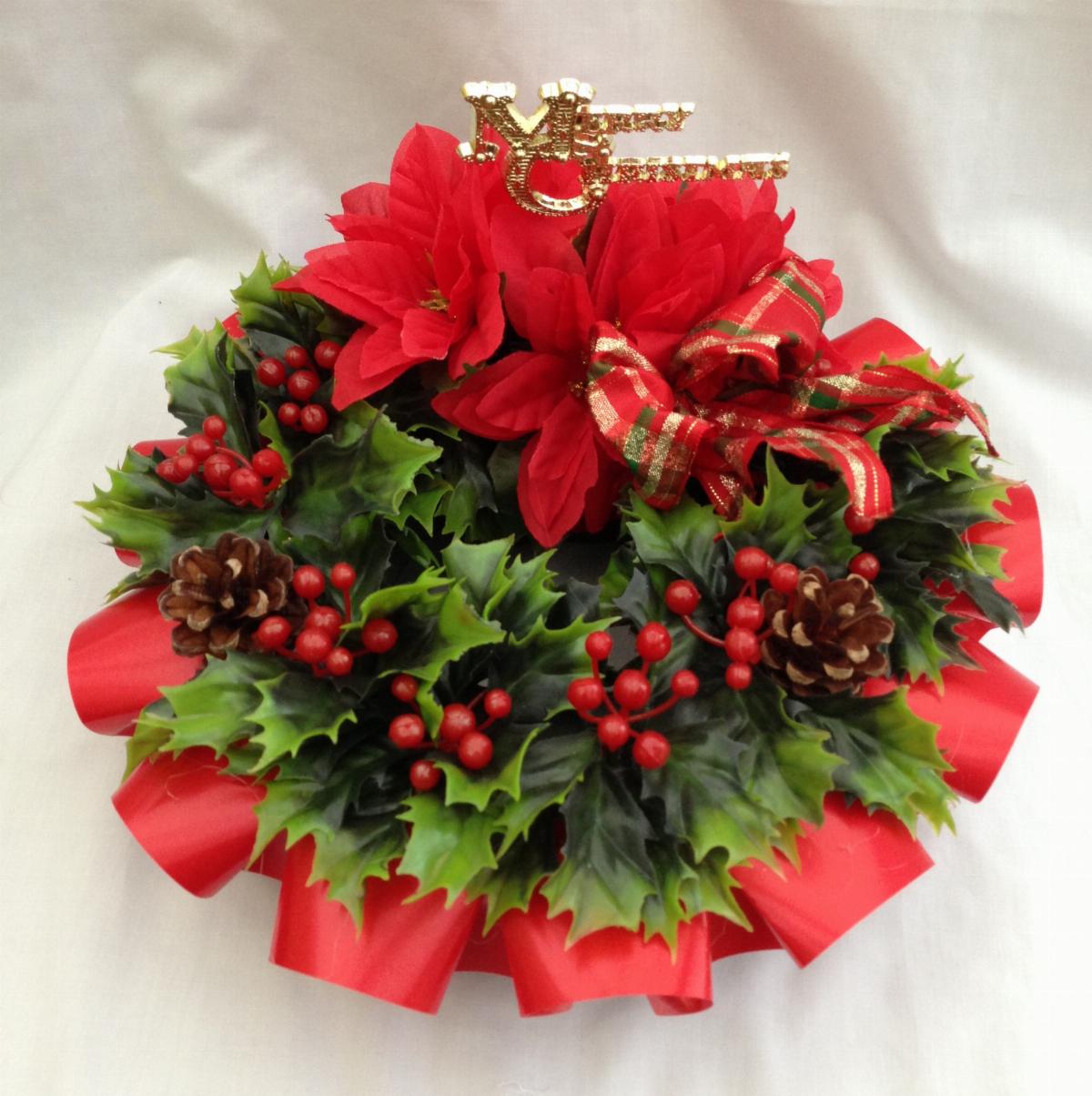 Wreath Xmas Decor Red Green